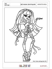 Monster High boyama sayfaları